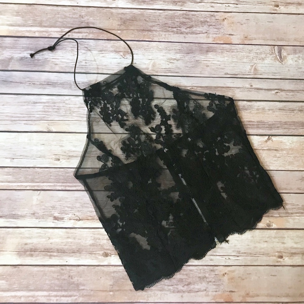 🌹LASTCHANCE🌹Sexy Lace Halter Top - Picture 7 of 8